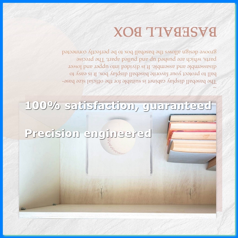 Display Case Acrylic - 4Pcs 야구 디스플레이 케이스, UV 보호