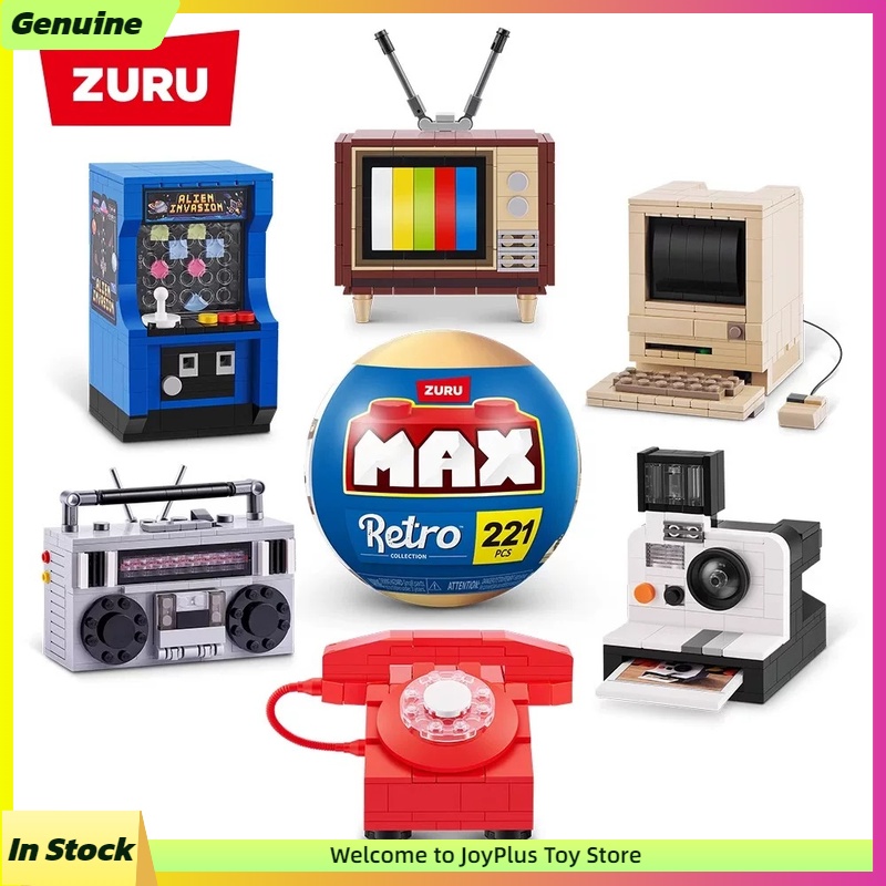 Building Block Mini - ZURU MAX 레트로 시리즈 서프라이즈 블라인드