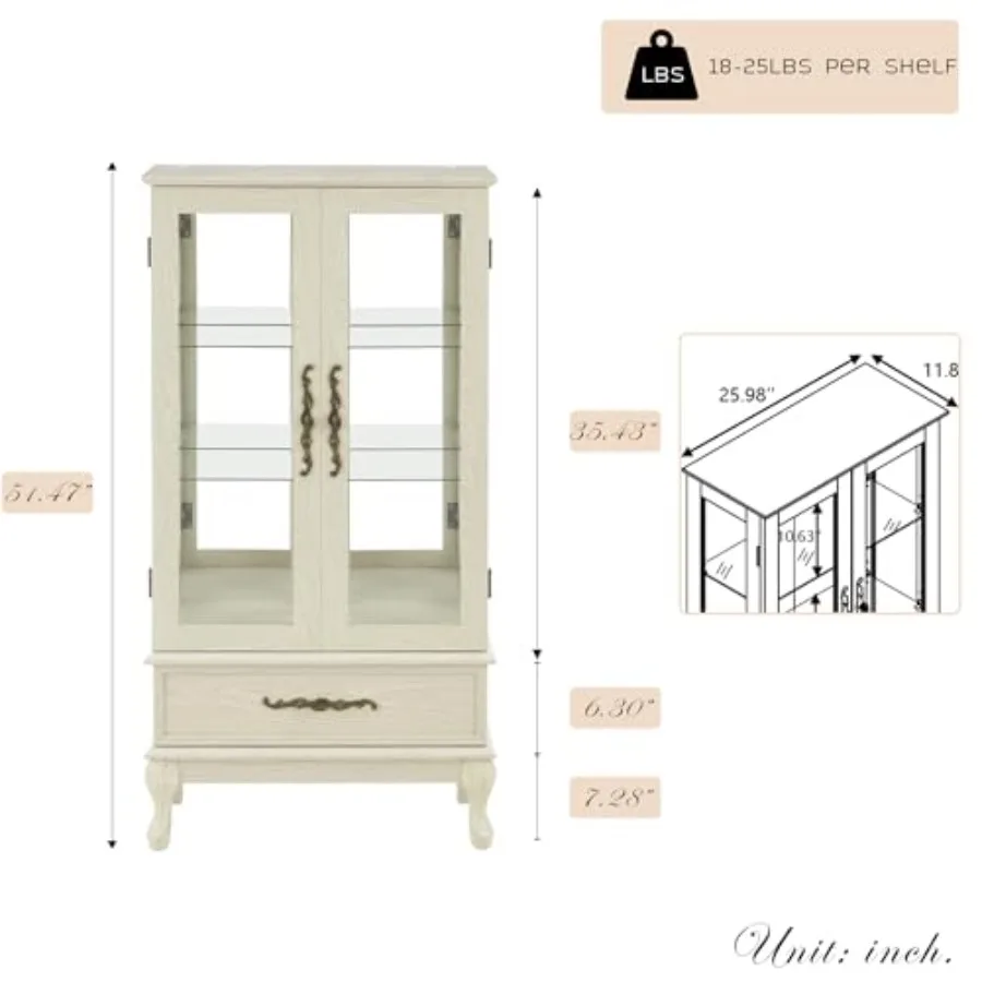 거실 진열장: 고풍스러운 마감 처리된 나무 소재의 장식 - Display Case Acrylic 리뷰 및 가격